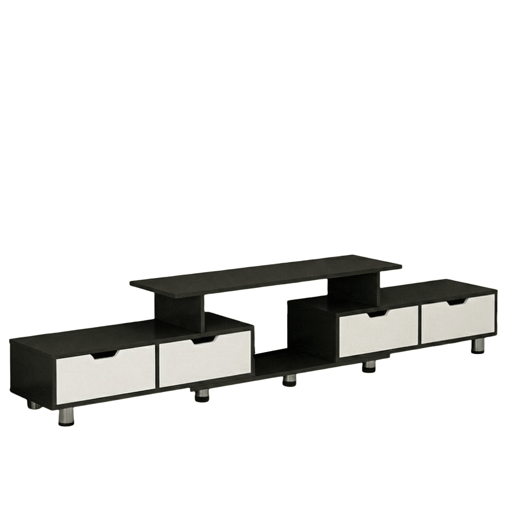 Giga TV komoda Shineza, 120-190cm, Crna