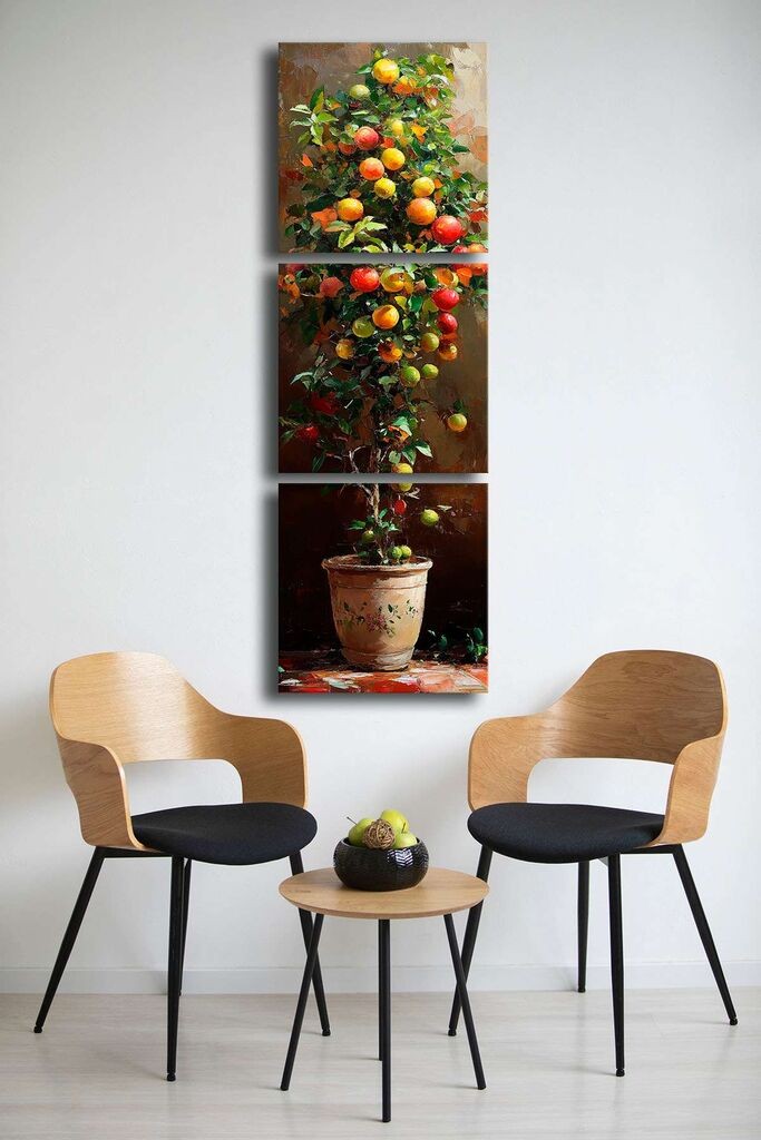 Wallity Slika na platnu 3P4545BSRC-006, 45 x 45 cm, 3 dela