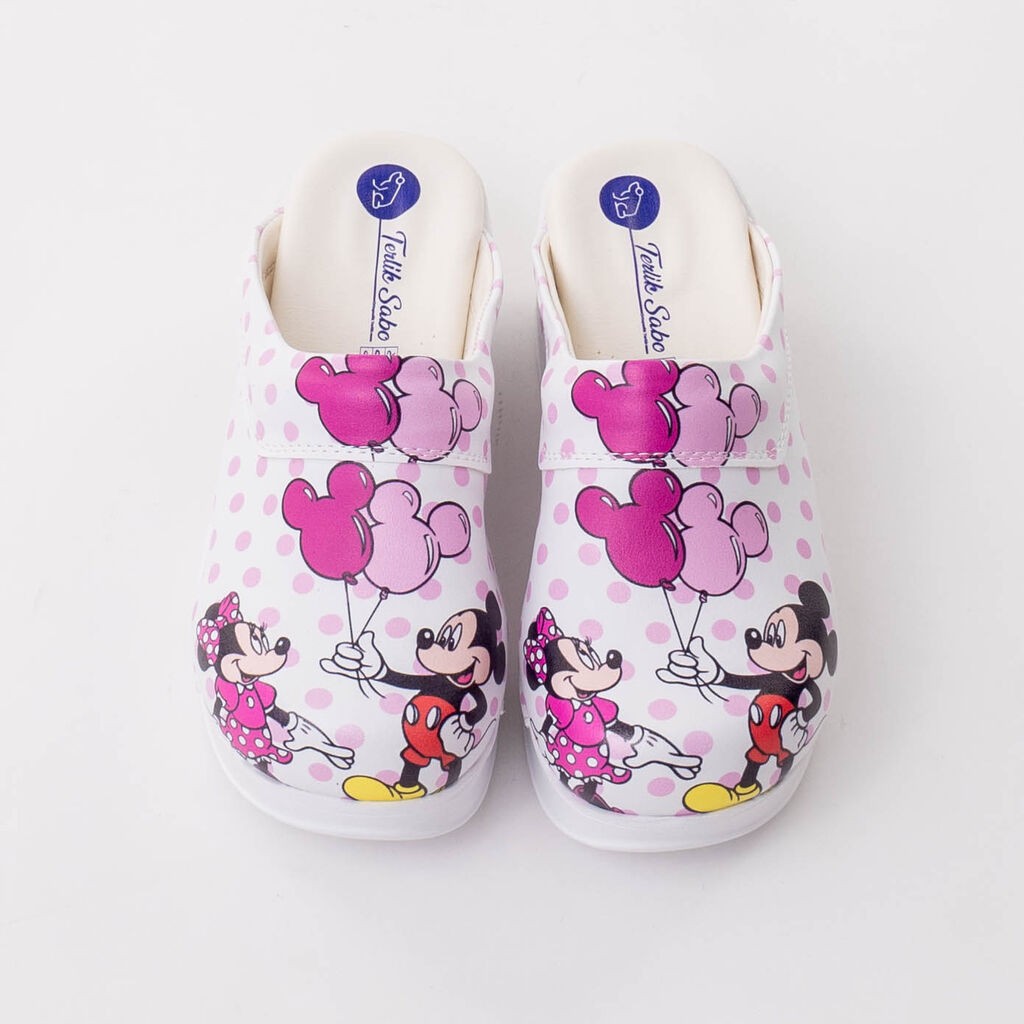 Terlik Sabo Air Max klompe Minnie Mouse, Roze