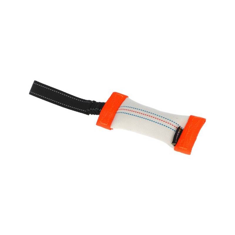 Kerbl Igračka za pse Training Dummy with loop 16x6cm, Bijela