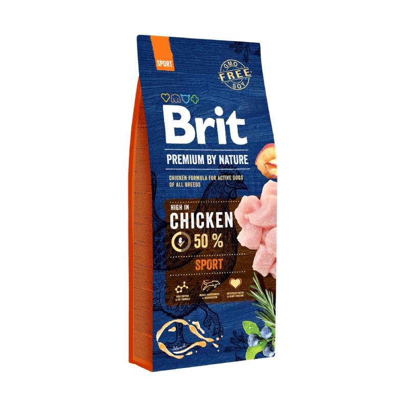 BRIT suha hrana za odrasle pse Chicken Premium by Nature, 15kg