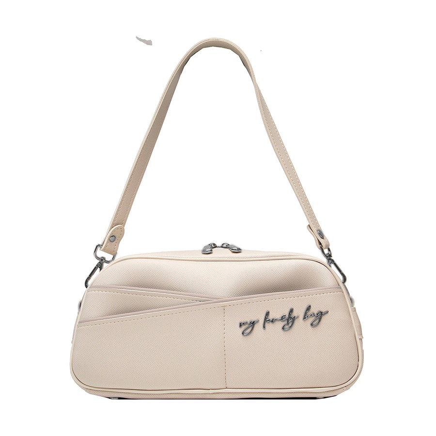 Lovely Bag  NELLIE - bež torba - Crni metal