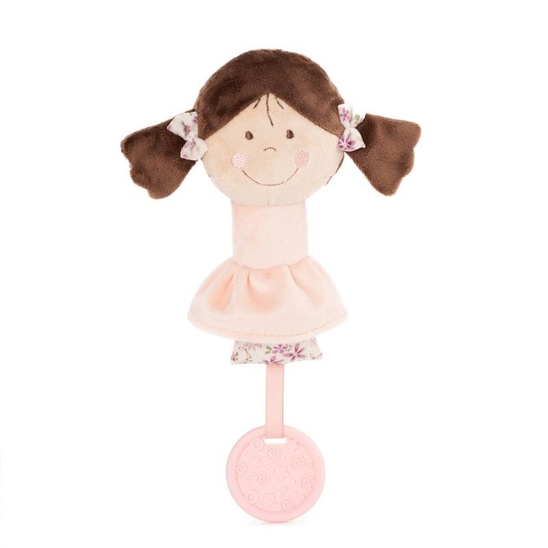 Amek Dječja zvečka Carmen 27 cm, Svijetloroza