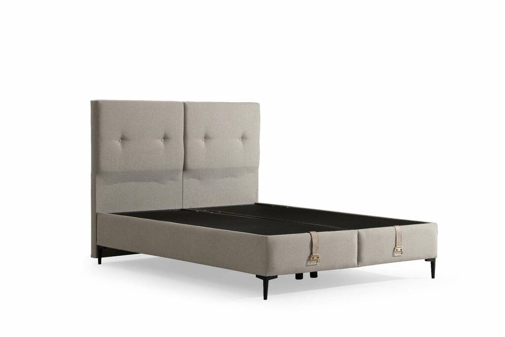 Hanah Home Podnica za krevet s Bade uzglavljem, 160x123x200 cm, Bež