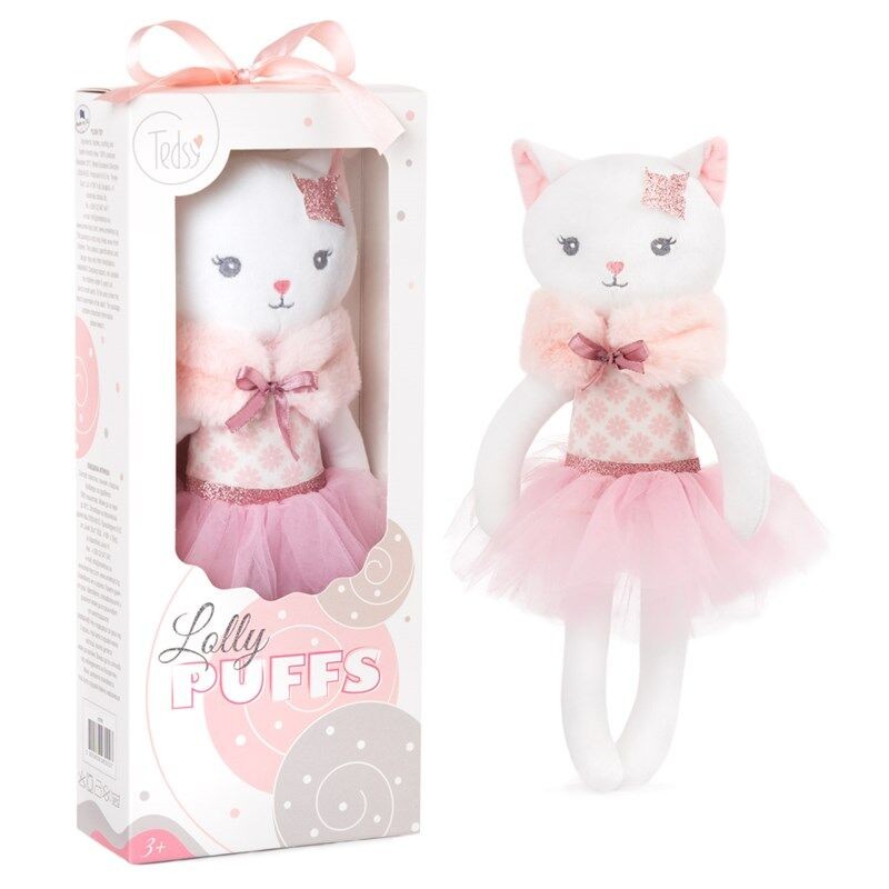 Amek Lolly Puffs Kitty sa suknjom 32 cm, Roza
