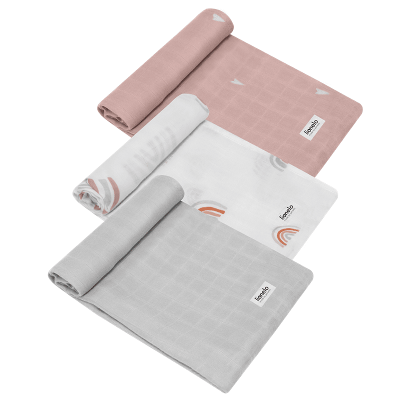 Lionelo Set pelena od bambusa Rainbow