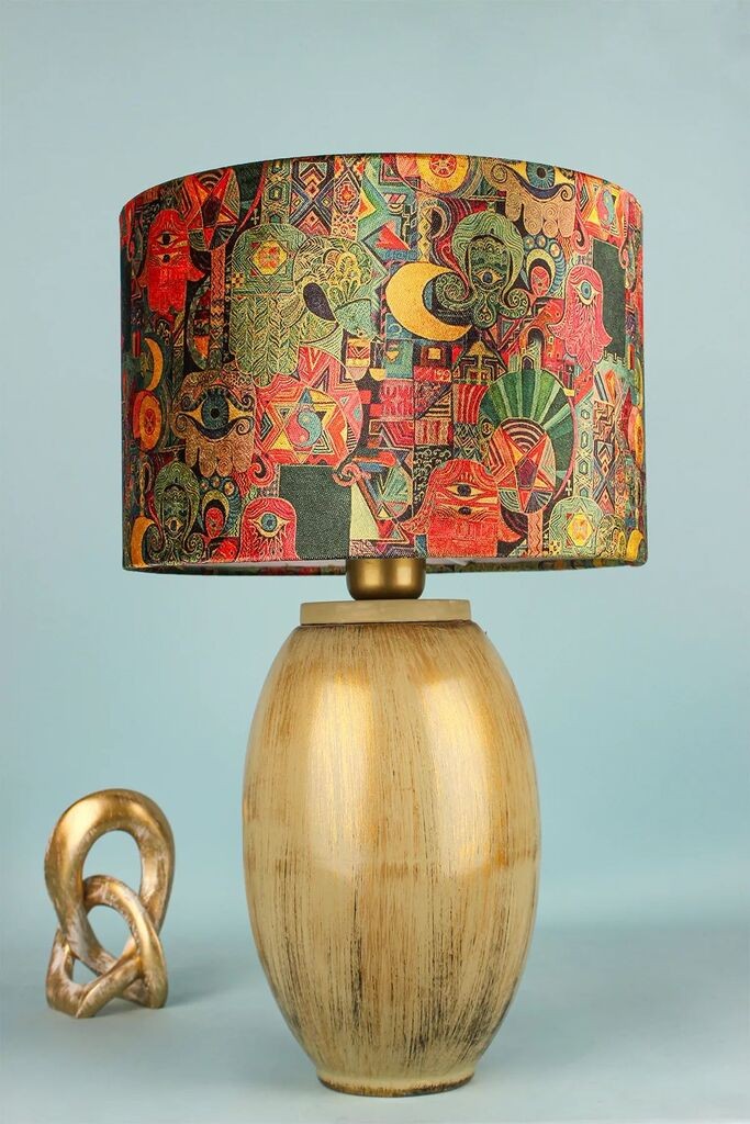 Opviq Stona lampa BK078, Šarena