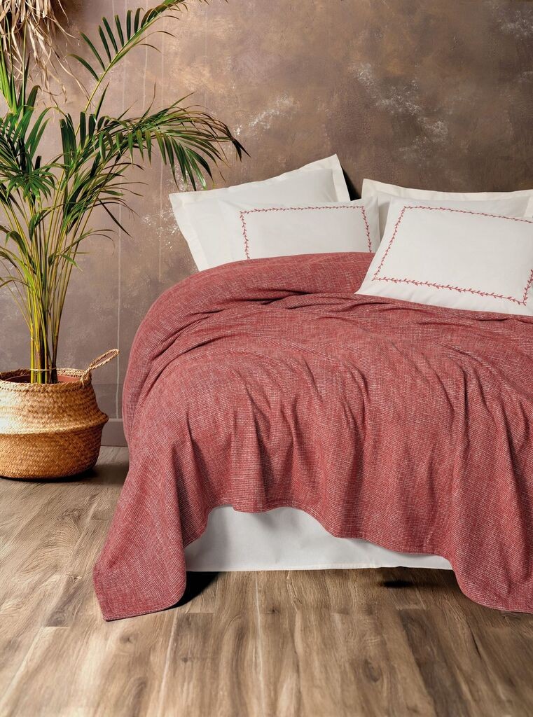 L'essentiel Maison Loom set posteljine, 240x230 cm, crvena