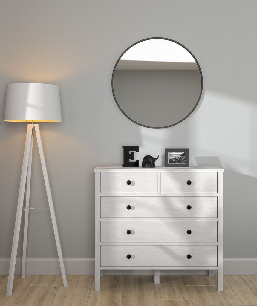 Hanah Home Komoda s ladicama FRN-20061, 90x85x40 cm, Bijela