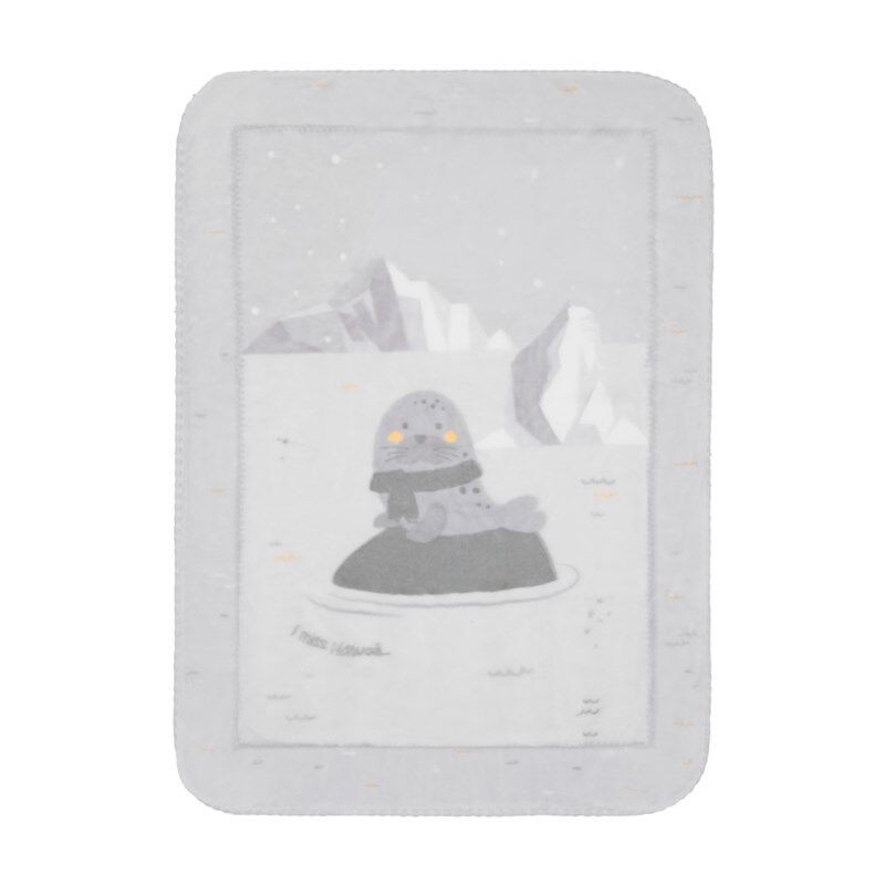 Kikka Boo Mekana deka, obla, 80 x 110 cm, sive boje