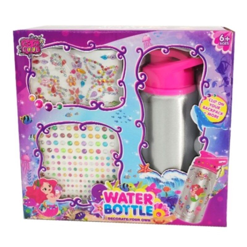 Funtoy Kreativna boca za vodu, uradi sam, Sirena, 500 ml