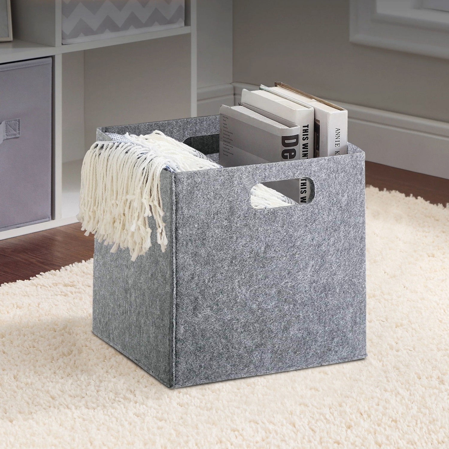 Aberto Design korpa za odlaganje Siva