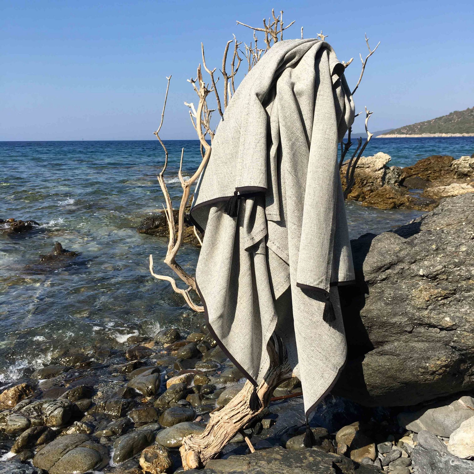 L'essentiel Maison Peškir za plažu 90x180cm Siva