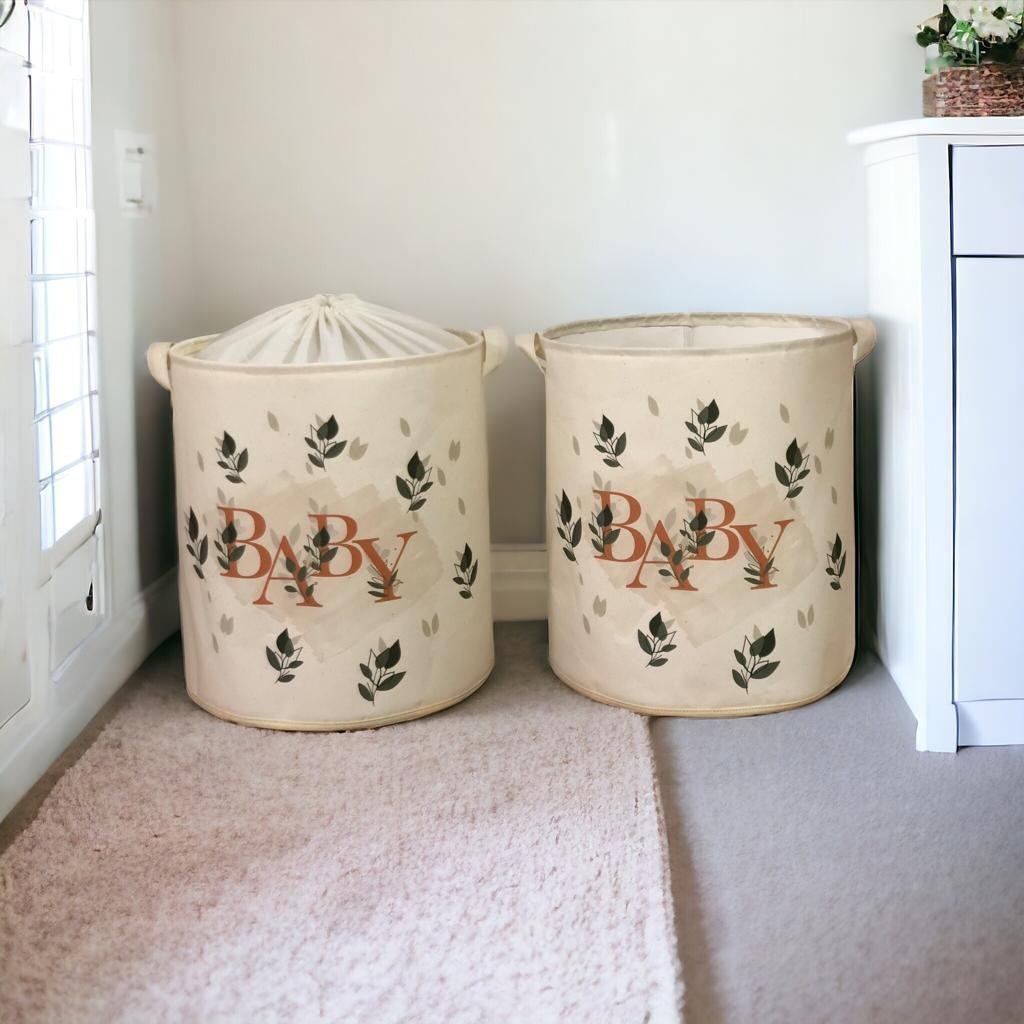 Aberto Design Set od 2 korpe za odlaganje, krem ​​boje