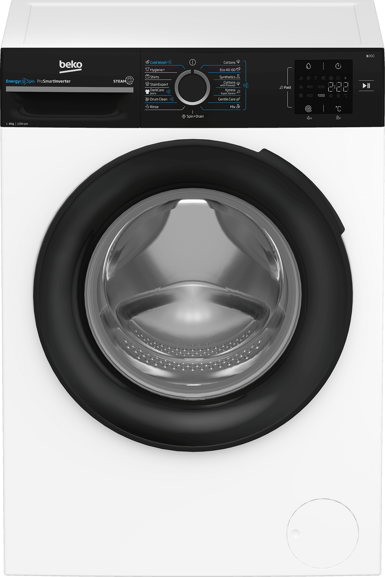 BEKO Mašina za pranje veša BM3WFSU38213WPBB, 8kg, inverter motor, bijela