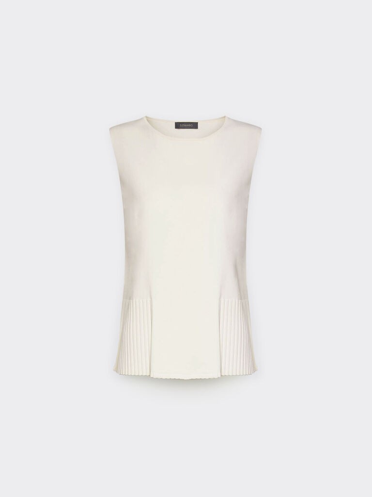 Elena Miro Ženski pleteni top, Bijeli