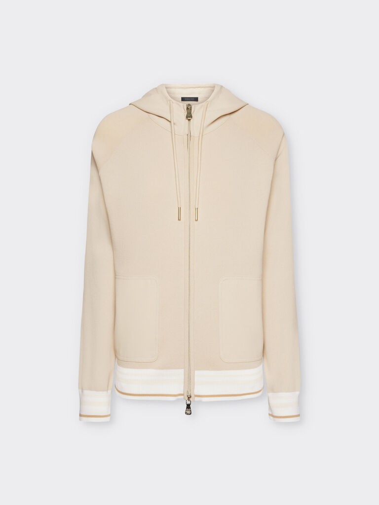 Elena Miro Ženski kardigan sa kapuljačom, Bež