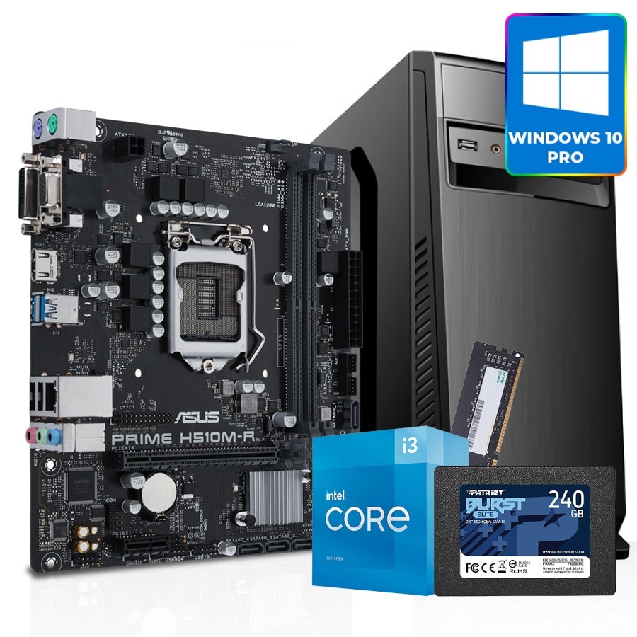 GNC Računar office, Win 10 pro, i3-10105 3.70GHz, MB H510M, 8GB