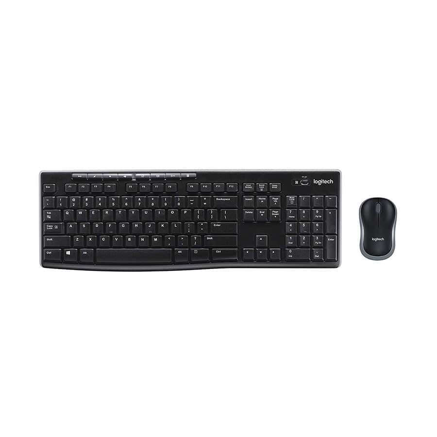 Logitech Set tastatura+miš MK270, Bežični, Crni