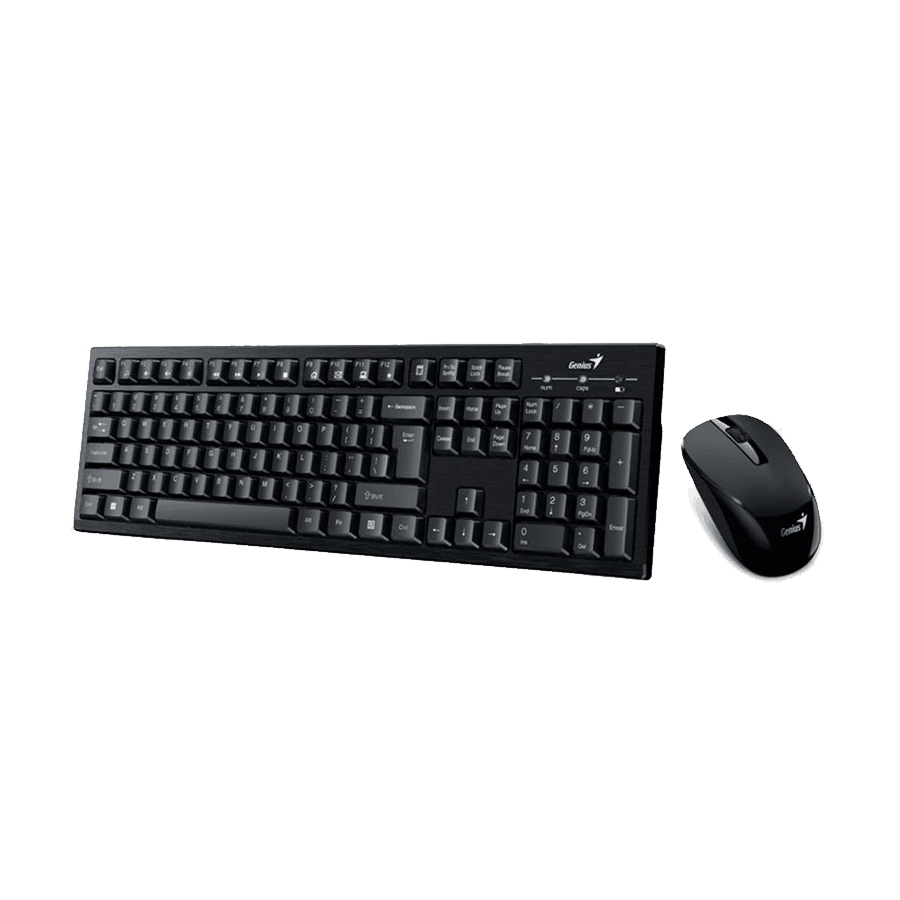 Genius Set tastatura + miš KM-8101, Bežiična, Crni