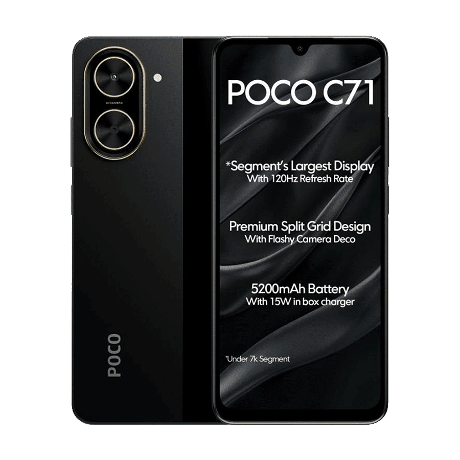 Xiaomi Mobitel Poco c71, 4GB, 128GB, Crni
