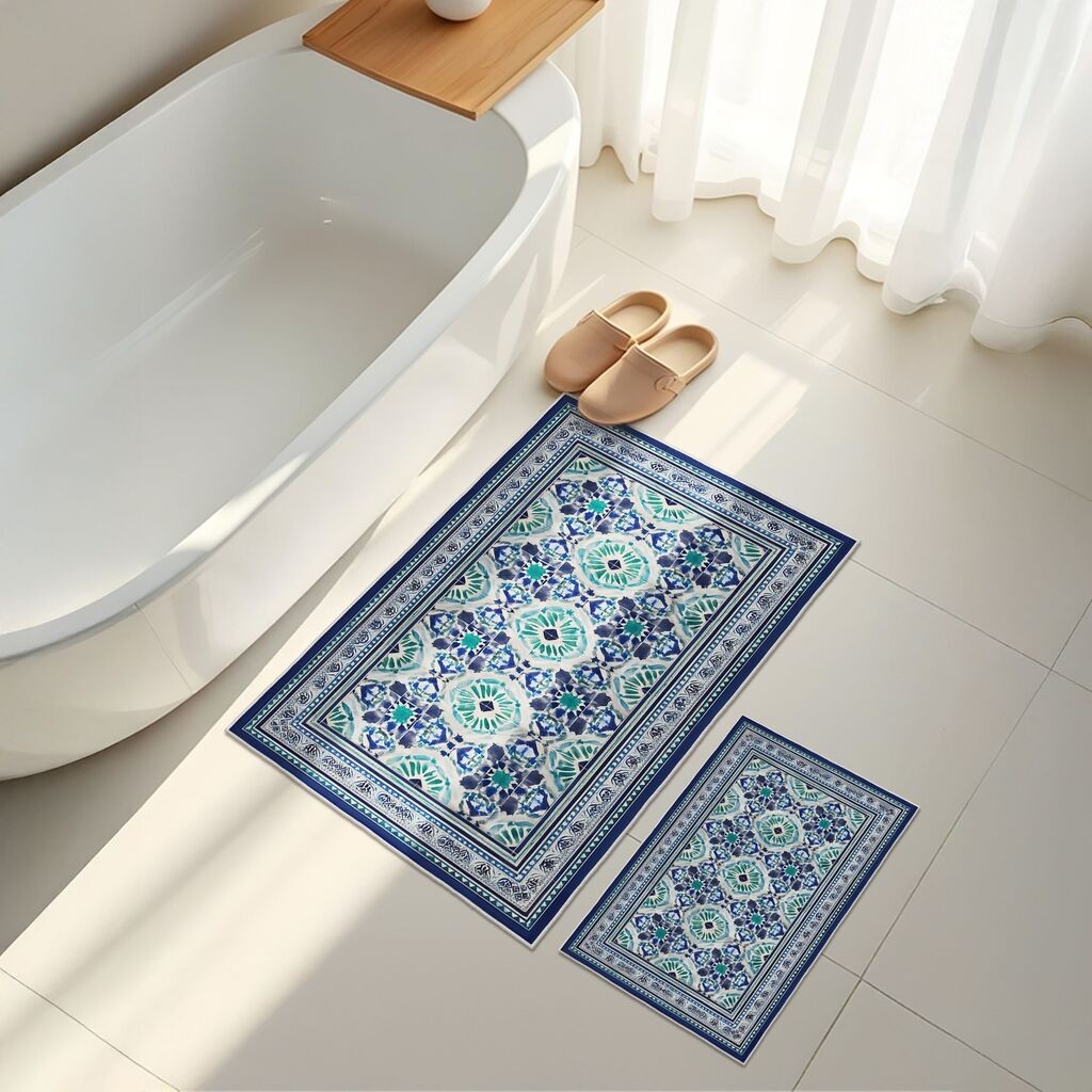 L'essentiel Maison Set prostirki za kupatilo Asr27, 2 dijela, plava