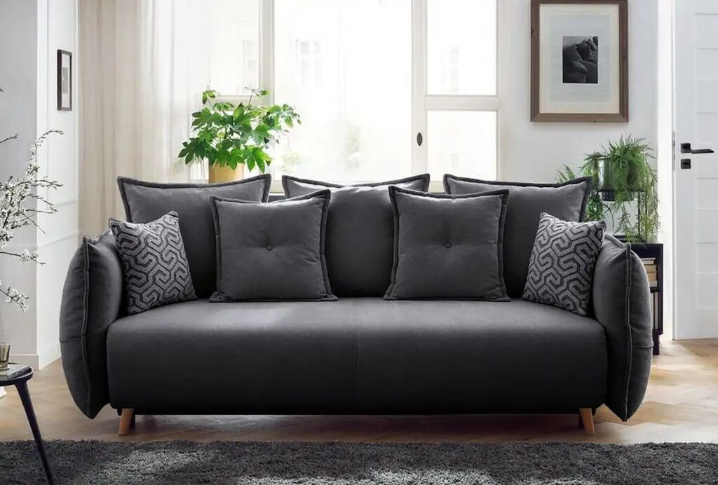 Atelier del Sofa Sofa na razvlačenje Puffy, 235 x 95 x 98 cm, Antracit