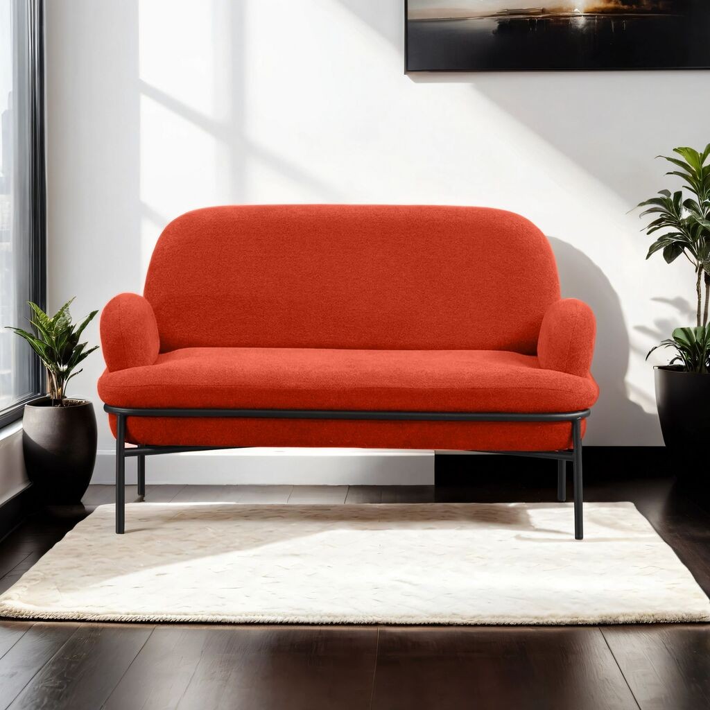 Atelier del Sofa Dvosjed Aster, 140 x 80 x 53 cm, Crvena