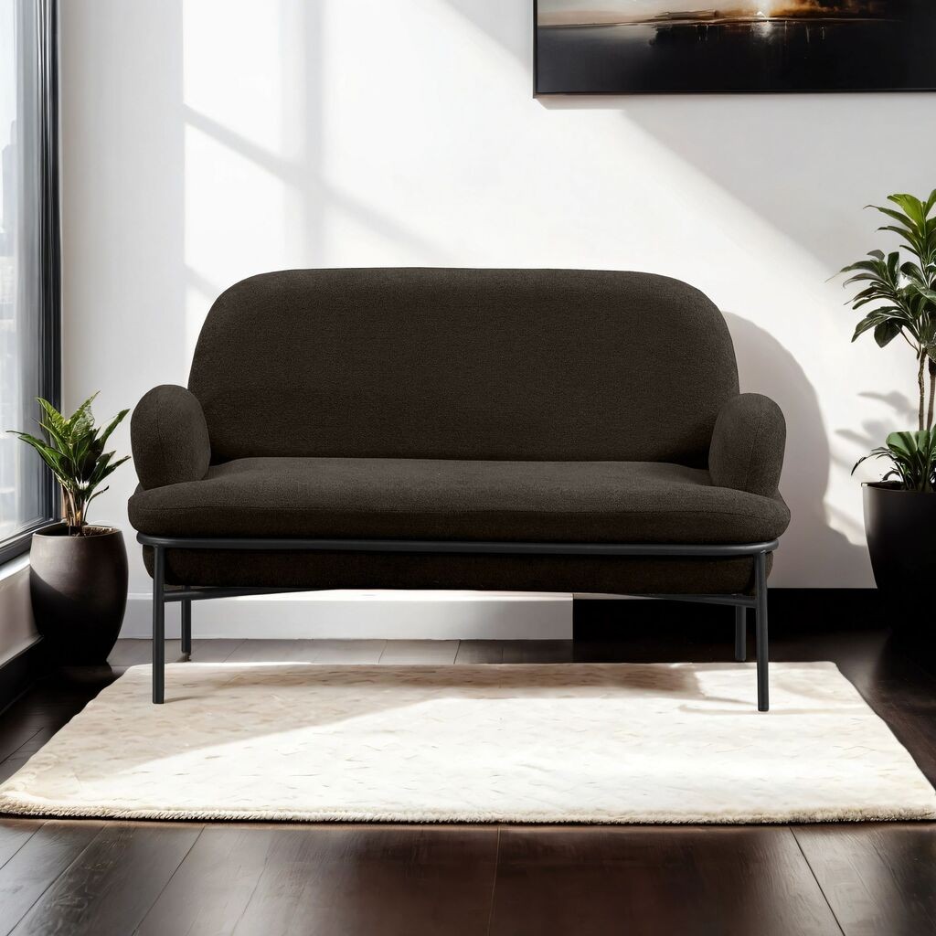 Atelier del Sofa Dvosjed Aster, 140 x 80 x 53 cm, Antracit