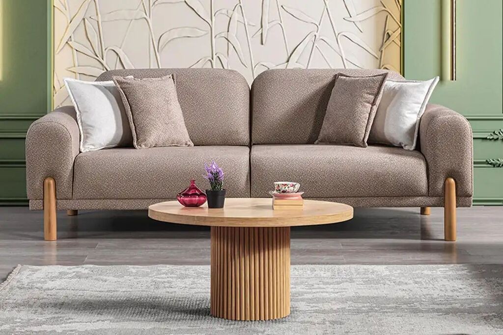 Atelier del Sofa Class Bohem sklopiva sofa, 228 x 83 x 93 cm, Smeđa