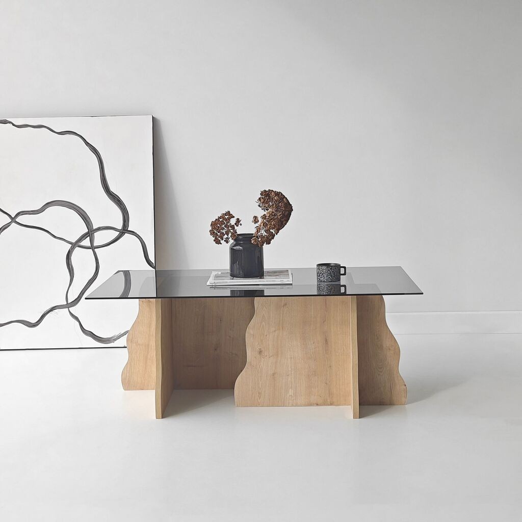 Hanah Home Klub sto Canyon, krem