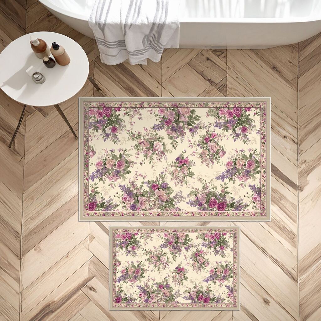 L'essentiel Maison Set prostirki za kupatilo Asr33, 2 dela, roze