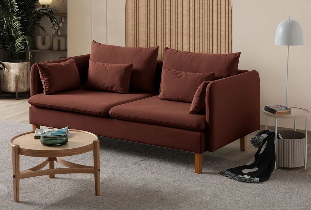 Atelier del Sofa Trosed Flexy, 195 x 100 x 75 cm, Crvena