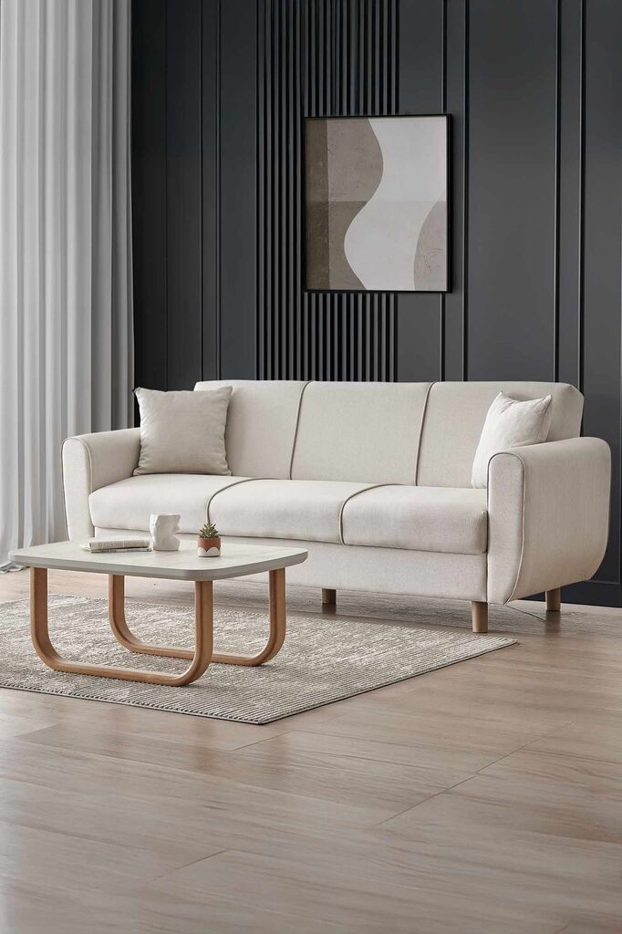 Atelier del Sofa Flavia sklopiva sofa, 214 cm, bež
