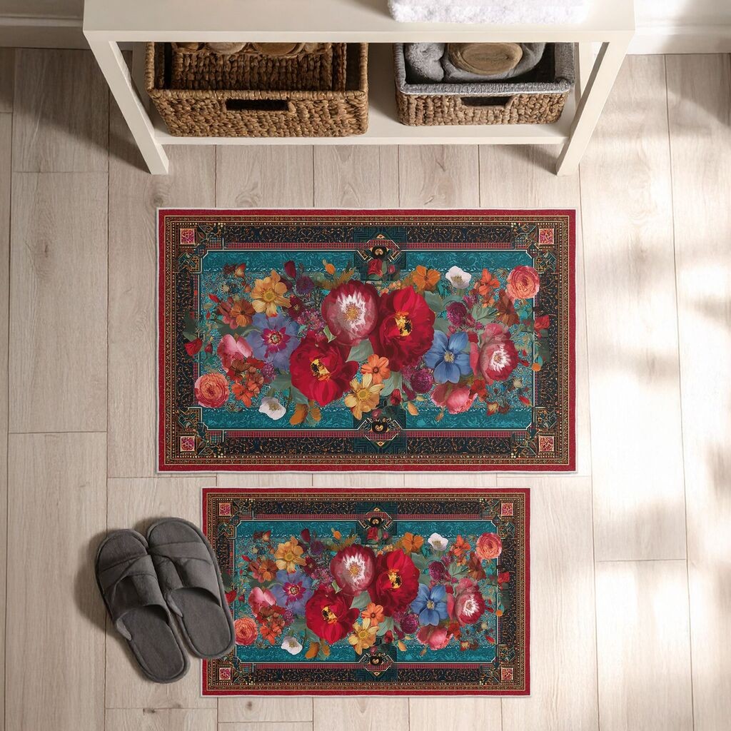 L'essentiel Maison Set prostirki za kupatilo Asr08, 2 dijela, plava