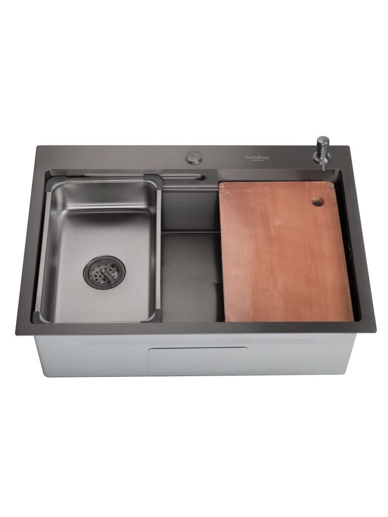 Sandonna Čelični sudoper, 700 x 500 mm, Crni