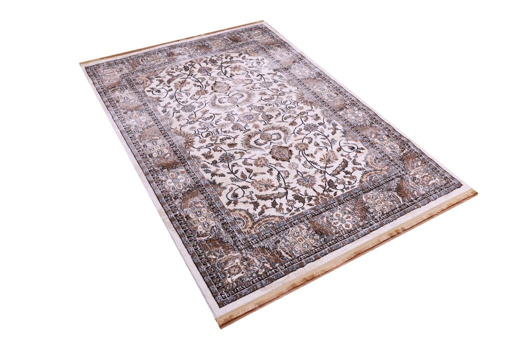 Merinos Končani tepih Floral Elegance, 133x190 cm, Sivi