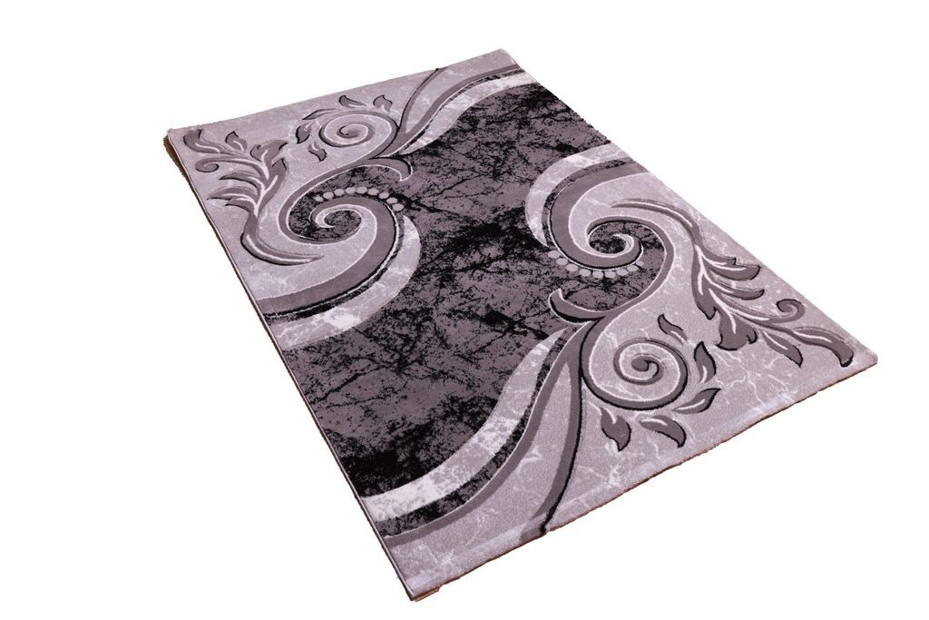 Merinos Končani tepih Barokni motivi, 160x220 cm, Sivi