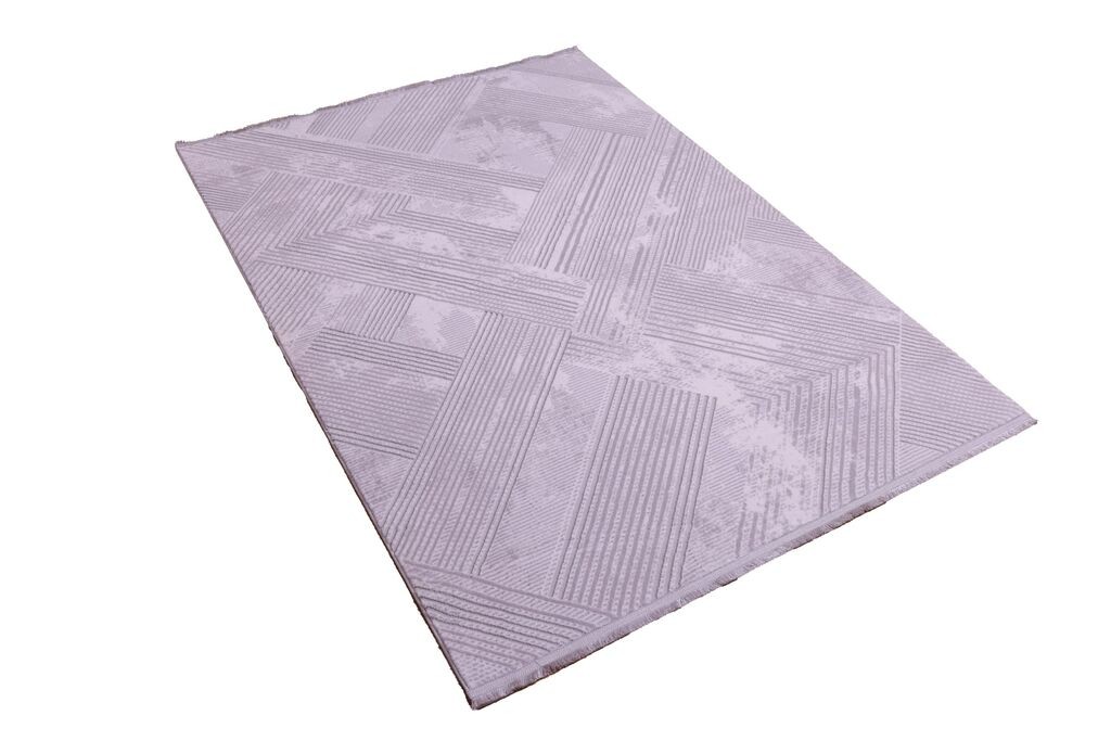 Merinos Končani tepih Linijski mozaik, 240x340 cm, Sivi