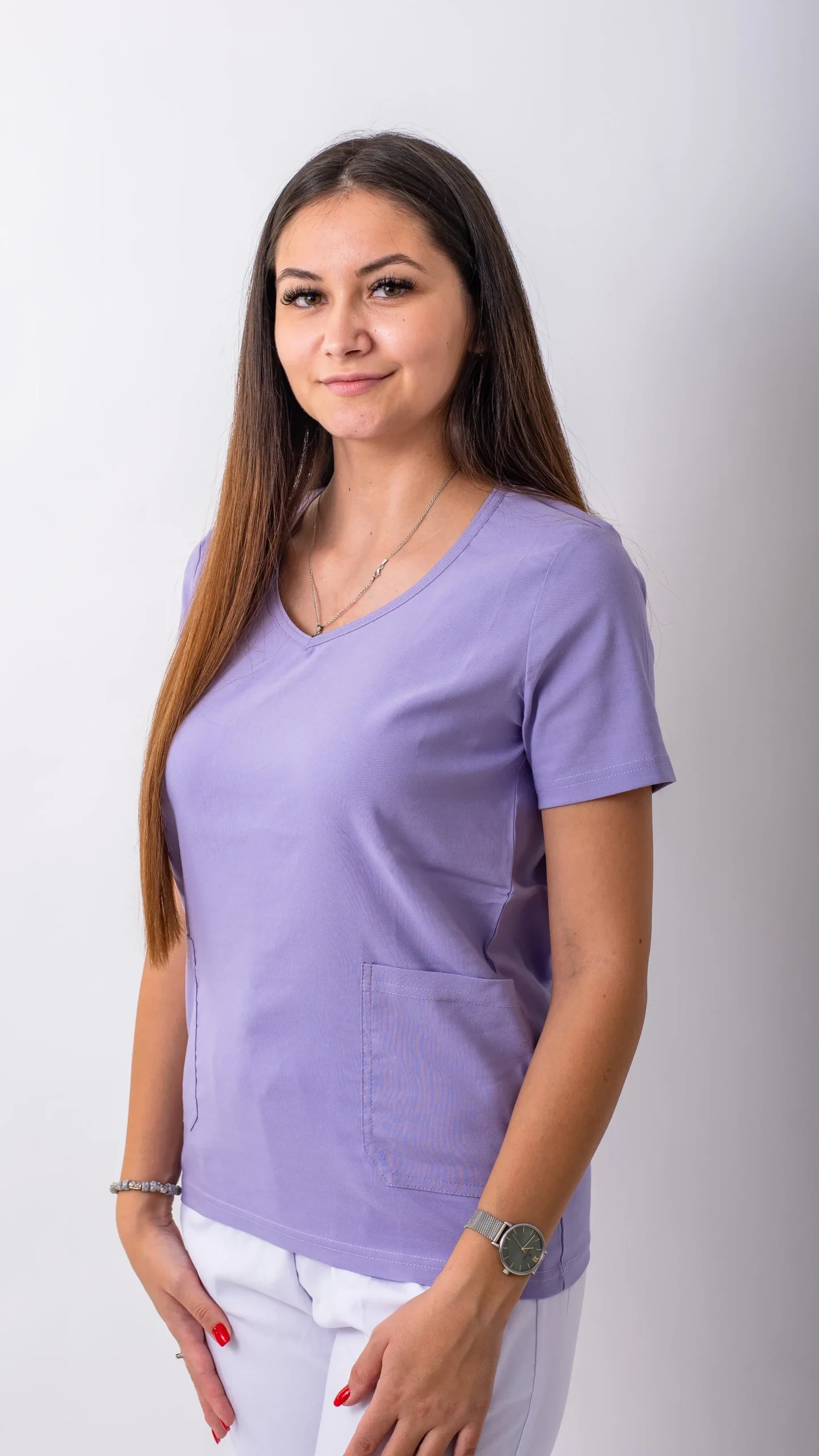 Medical House Ženska bluza Stretch, Ljubičasta