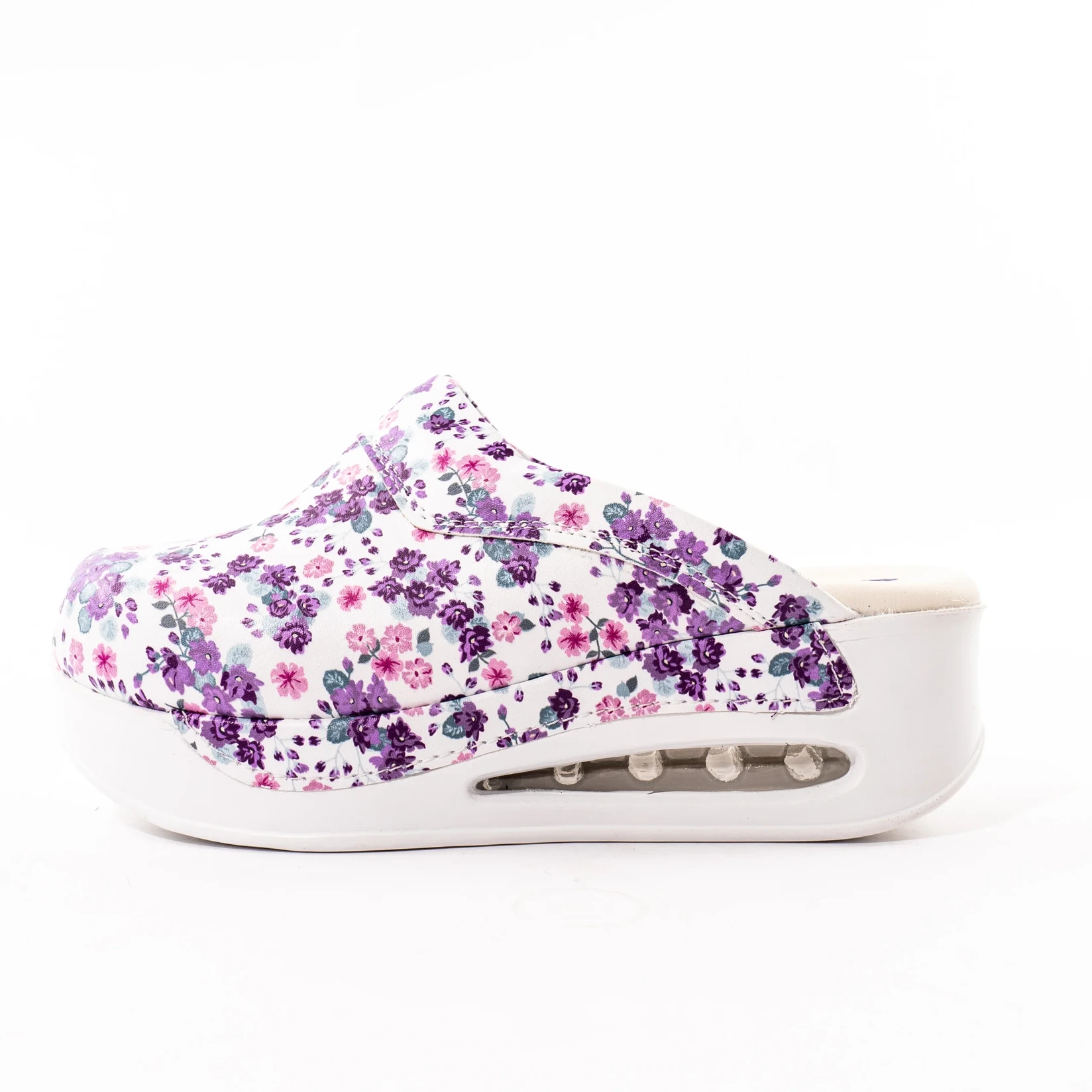 Ženske klompe Cvjetići Air Max, Bijelo-roze