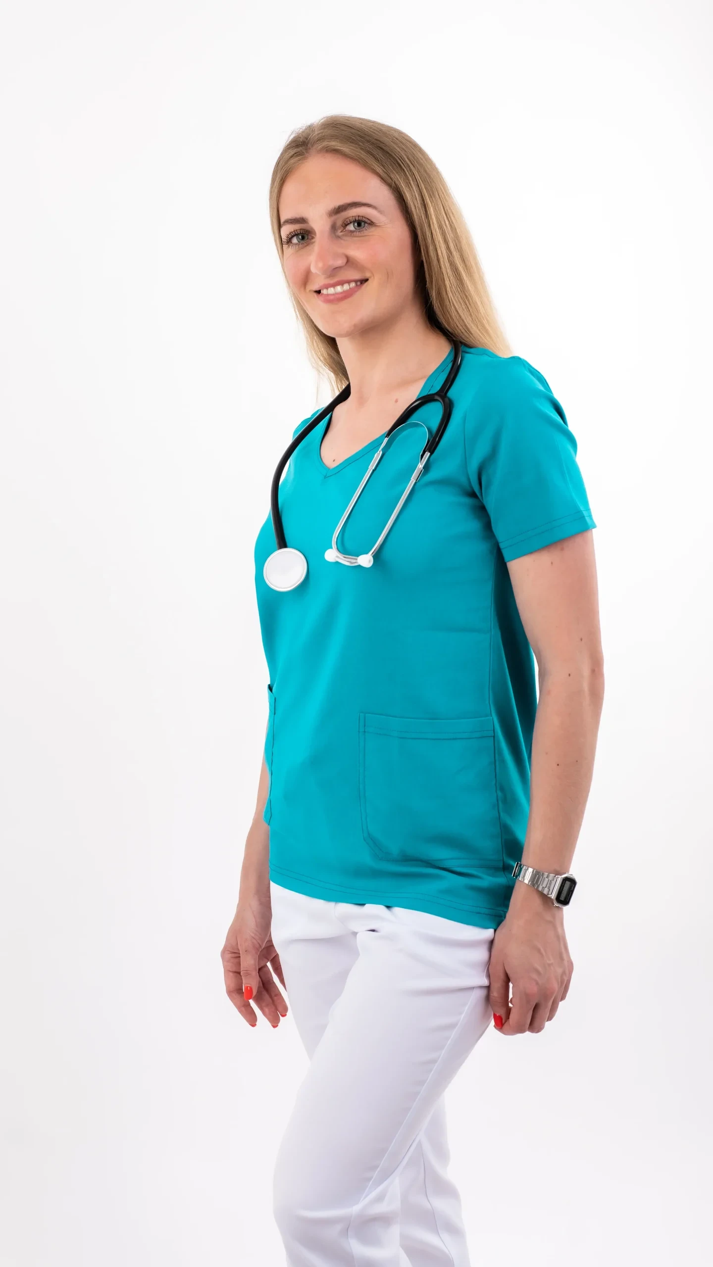 Medical House Ženska bluza Stretch, Tirkizna