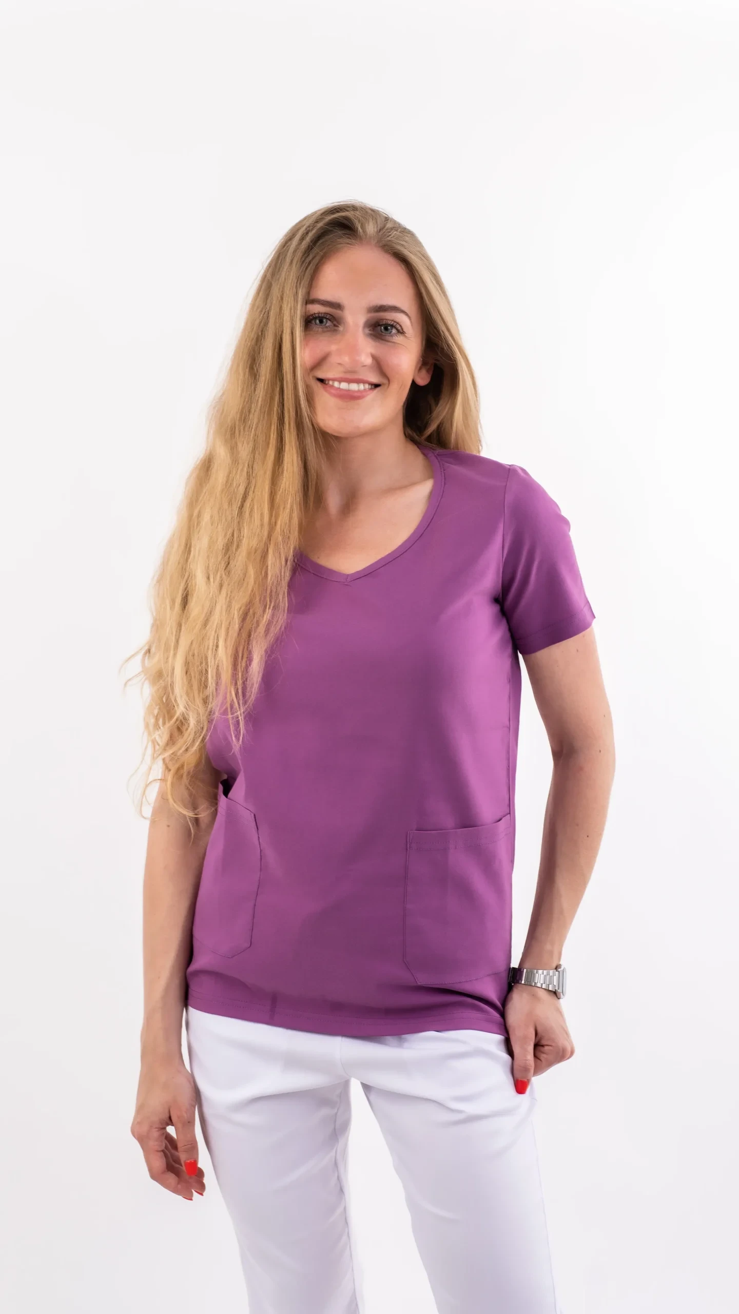 Medical House Ženska bluza Stretch, Ljubičasta