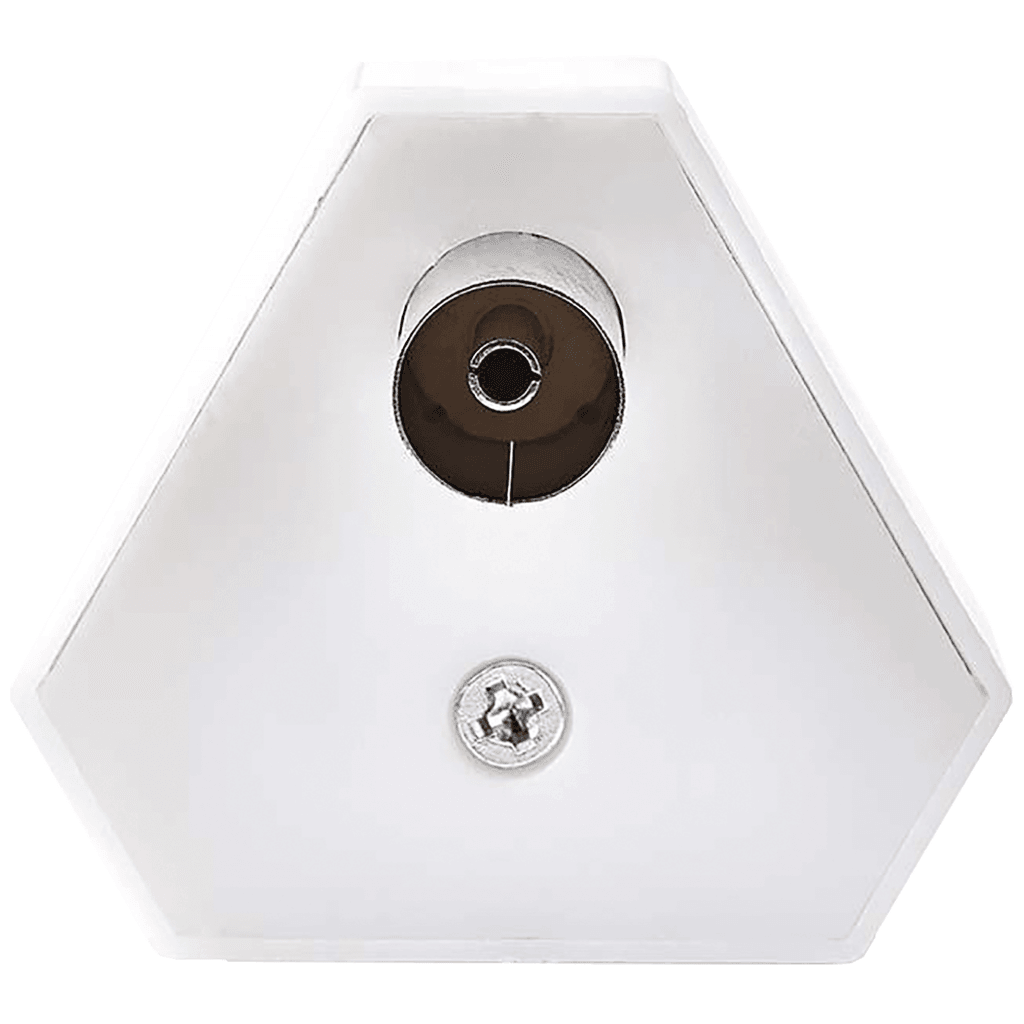 ZED electronic Antenski razdjelnik, 1 ženski na 2 muška, Model FS24, Bijeli