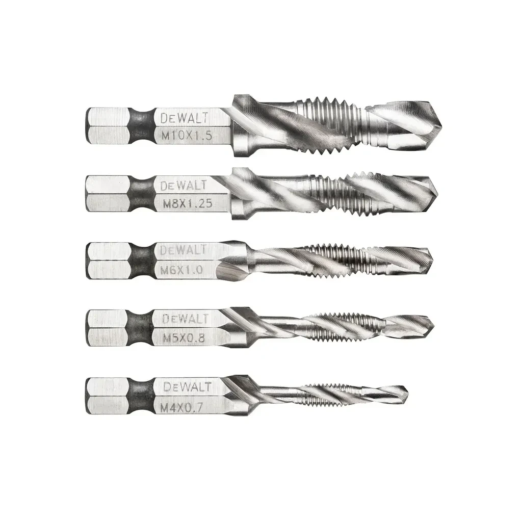 DeWalt 5-dijelni set burgija za urezivanje navoja sa upuštačem M4-M10 DT50060