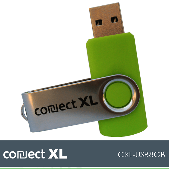 Connect XL USB memorija 8GB, Hi-Speed USB 2.0, Zeleni