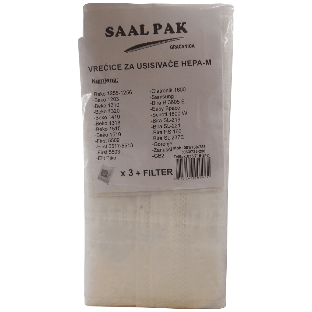 Saal Pak Vrećice za usisivač, Hepa-M, 106, 3 komada