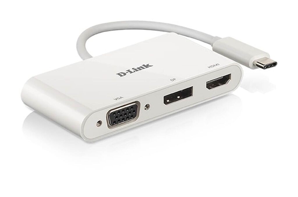 D-Link Adapter, HUB Dlink 3-in-1 USB-C to HDMI/VGA/DP