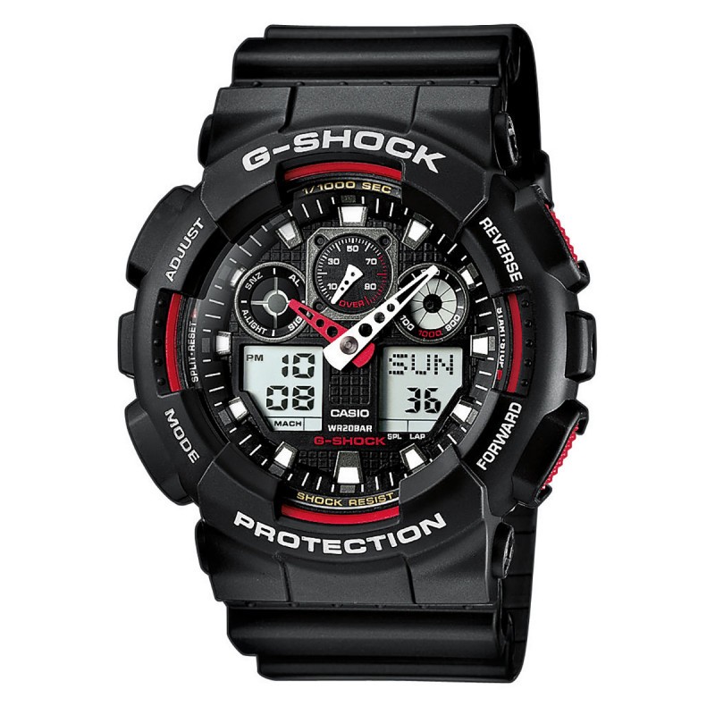 G-SHOCK Casio Sat GA-100-1A4ER, Crni