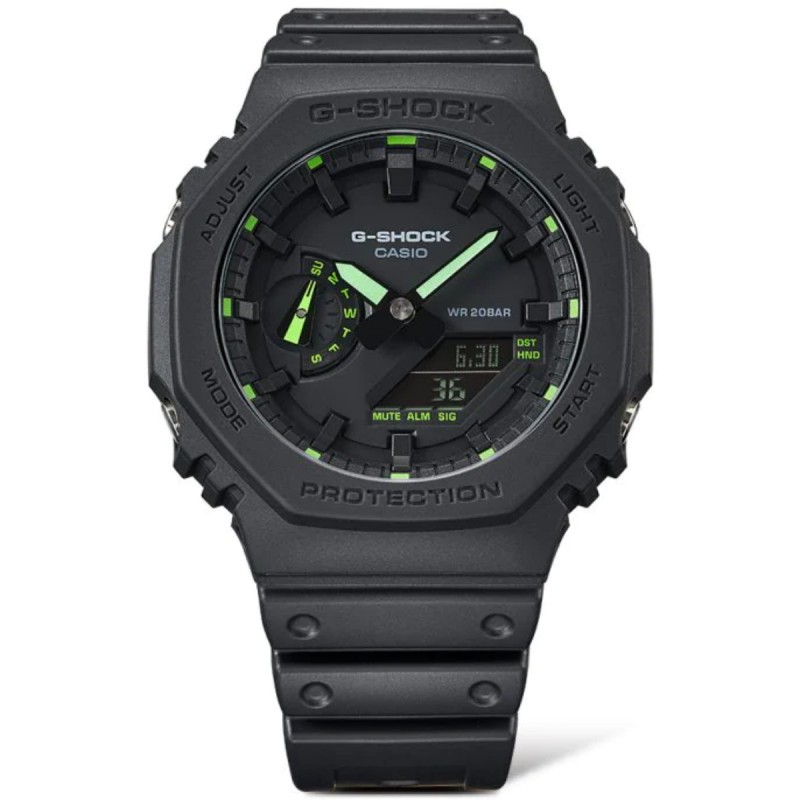 G-SHOCK Casio Sat GA-2100-1A3ER, Crni